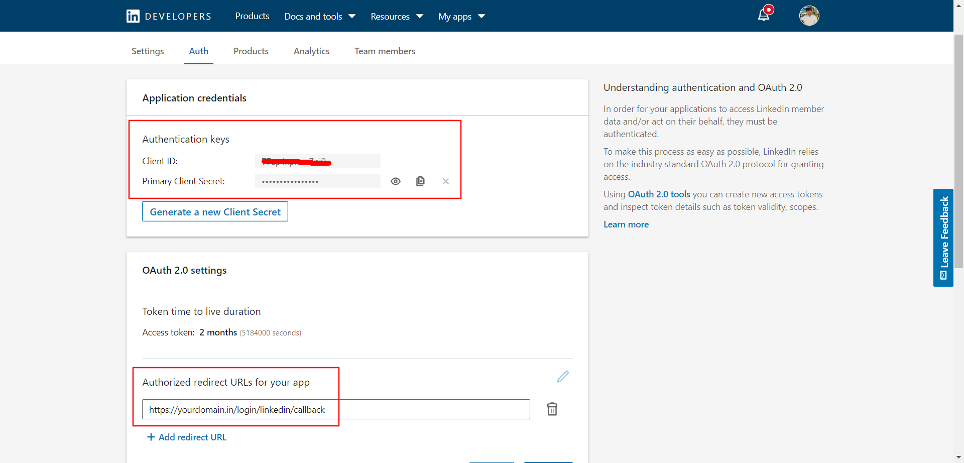 LinkedIn Redirect
